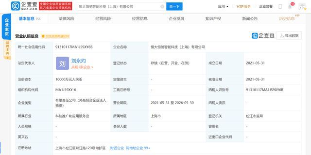 恒大新能源汽車斥資億元成立新公司，聚焦網(wǎng)絡(luò)技術(shù)轉(zhuǎn)讓 多元化布局還是戰(zhàn)略轉(zhuǎn)型信號(hào)？
